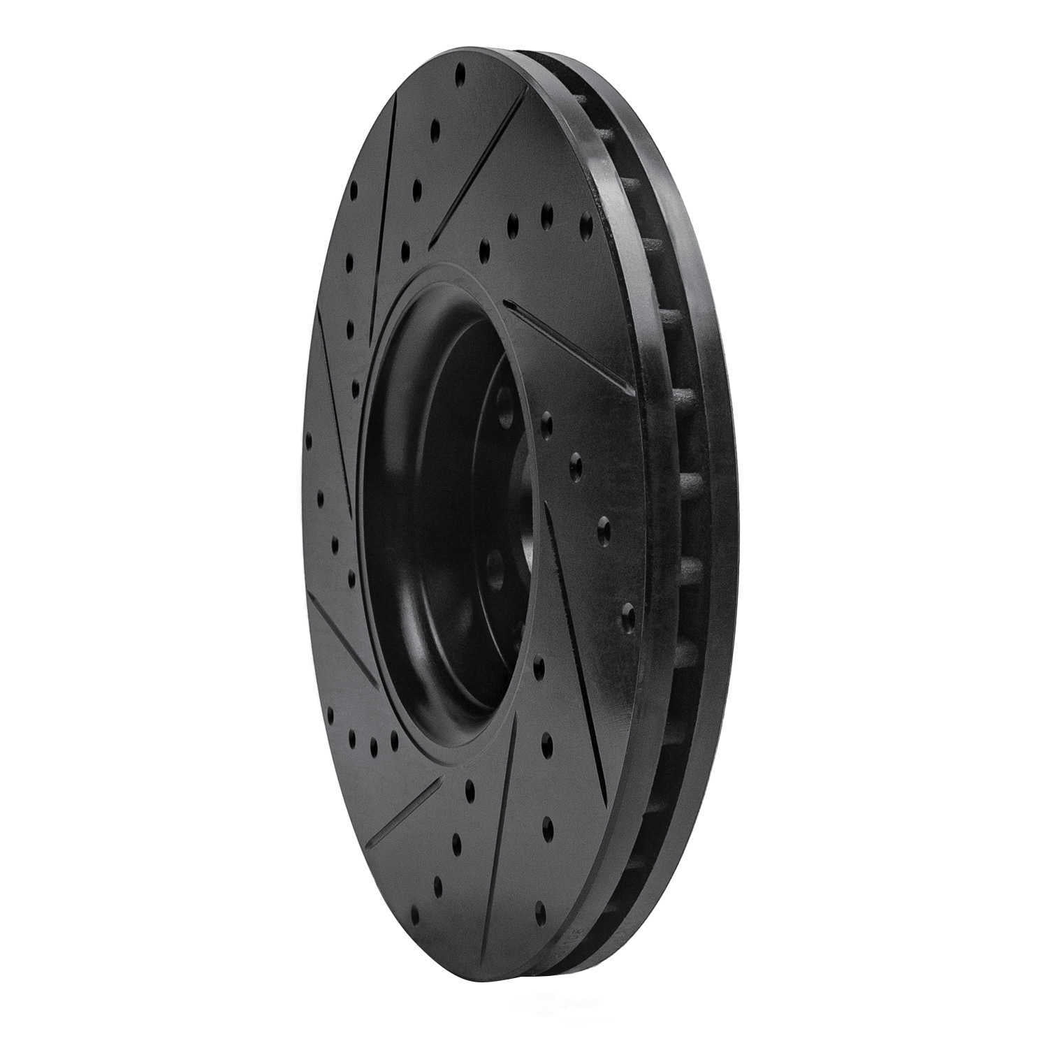 Dynamic Friction Company 633-27043R DFC Brake Rotor - Drilled And Slotted - Black