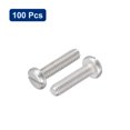 thumbnail image 3 of Tornillos de máquina Unique Bargains 304 inoxidable Acero M2.5x10mm 100uds Ranurada Transmisión unión, 3 of 5