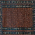 thumbnail image 1 of Ahgly Company Indoor Square Southwestern Light Blue Country Area Rugs, 6' Square, 1 of 4