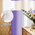 thumbnail image 3 of No Hook Shower Curtain, Purple Ombre Shower Curtains for Bathroom with See Through Top Window, Purple White Gradient Modern Abstract Art Waterproof & Washable Bath Curtain Stand Up Stall 36"x72", 3 of 9