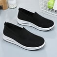 thumbnail image 4 of YOUYEDIAN Orthopedic Dress Shoes for Women Arch Support Slip on Non Slip Tennis Shoes Lightweight Knitted Mesh Stretch Walking Shoes Soft 2026 New Orthopedic Shoes (Black), 4 of 9
