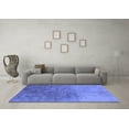 thumbnail image 3 of Ahgly Company Machine Washable Indoor Rectangle Oriental Blue Industrial Area Rugs, 8' x 10', 3 of 4