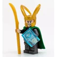 thumbnail image 1 of LEGO Superheroes: Loki Minifigure with Staff and Tessaract, 1 of 4