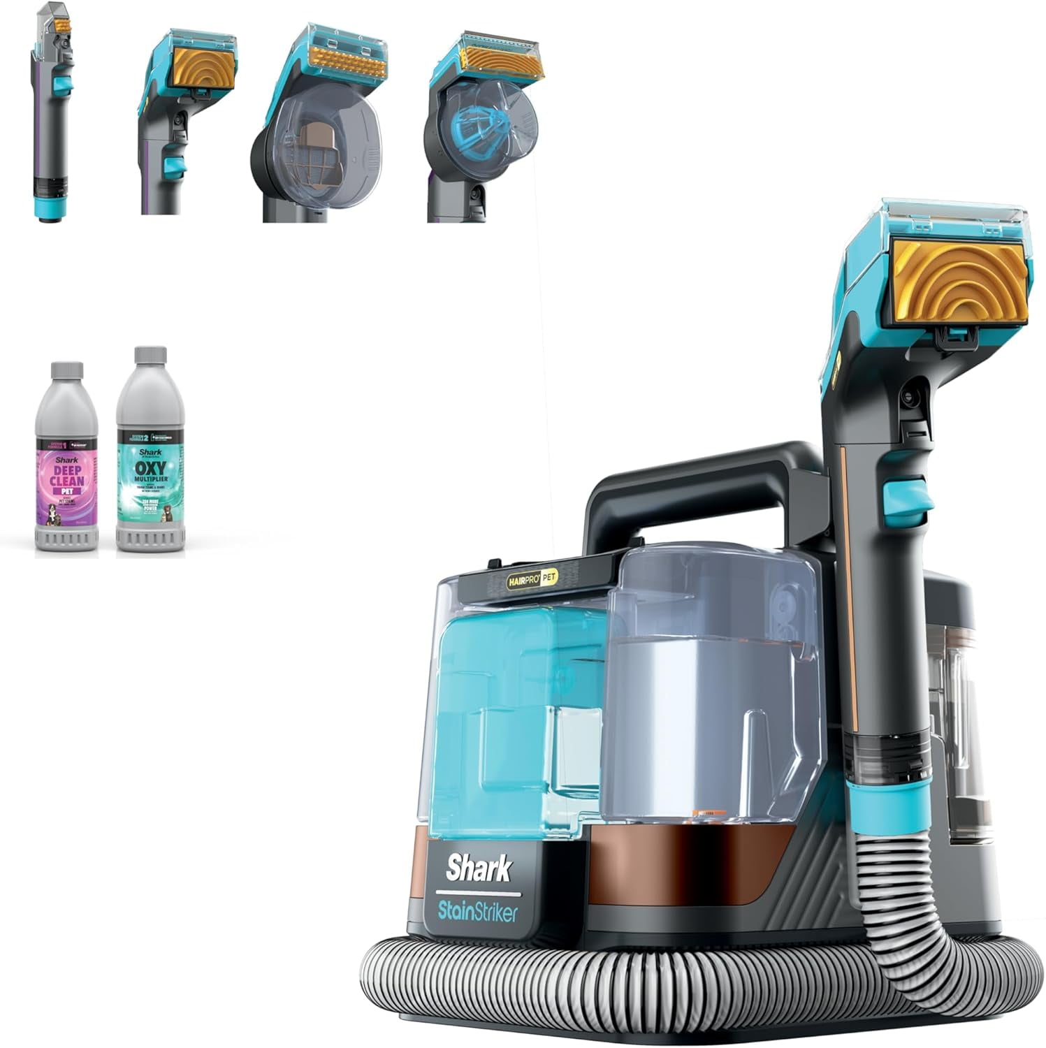 Restored Shark Stainstriker Hairpro Portable Carpet Upholstery Area Rug Cleaner PX251 (Refurbished)