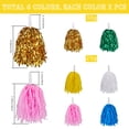 thumbnail image 2 of 1 Set 12Pcs 6 Styles Plastic Cheerleading Pom Poms Cheerleading Hand Flowers for Girls Mixed Color 280~300mm 2pcs/style, 2 of 6