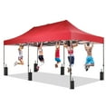 thumbnail image 5 of Ainfox 10x20 Heavy Duty Pop up Canopy Tent with Weighted Sandbags,Outdoor Shade Instant Folding Event Gazebo with Wheeled Bag,Red, 5 of 10