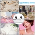 thumbnail image 5 of Uxcell 5 Yard  8mm OD 1.06" Wide Faux Pearl Lace Ribbon Black 5Pack, 5 of 5
