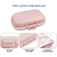 thumbnail image 4 of 2pcs Travel Pill Organizer Box Moisture Proof Small Pill Case Portable Pill Box Vitamin Moisture Proof Container, 4 of 5