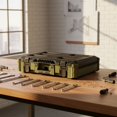 thumbnail image 2 of predolo Stackable Tool Storage Case Olive Green Stackable Tool Organizer Black Lid, No 3 Tool Box, 2 of 9