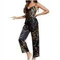 thumbnail image 2 of YHAJDS Womens Pajama Set Sleep Set for Women 2 Piece Sleeveless Tank Top And Lounge Pants Loungewear, 2 of 4