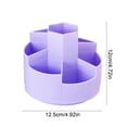 thumbnail image 4 of Campus Life,Rotating Pen Holder Desktop Organizer Storage Box With Note Tray Makeup Brush Holder For Office Desk Organization, 4 of 6