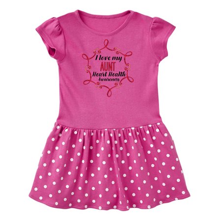 

Inktastic I Love My Aunt Heart Health Awareness Gift Baby Girl Dress
