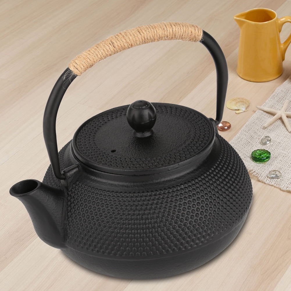 Mgaxyff Cast Iron Kettle,800ml Japanese Style Cast Iron Kettle Teapot