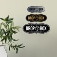 thumbnail image 2 of Designer Drop Box Sign (Brushed Gold) - Large, 2 of 3