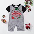 thumbnail image 2 of KICILVS Matching Christmas Pajamas for Family Cute Santa Hat Gift Print Short Sleeve Romper Holiday Sleepwear, 2 of 6