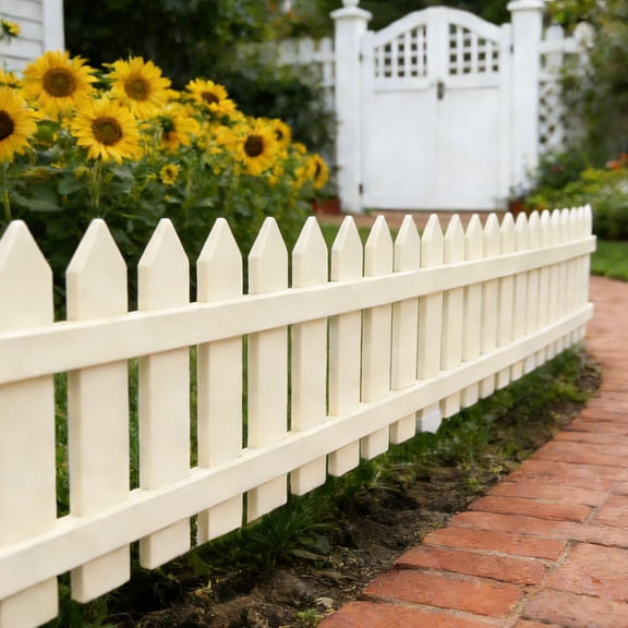 Upgraded Courtyard Fence European Style Fence Outdoor Garden Fence Small Fence Lawns Decoration Fence Decorative Border For Flower Beds And Pathways H