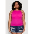 thumbnail image 2 of Womens Plus Size Seamless High Neck Tank Top, 2 of 5