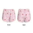 thumbnail image 6 of Uemuo Hand Drawn Strawberry Pattern Women's Athletic Shorts High Waisted Running Shorts with Liner Pockets Gym Elastic Workout Shorts-X-Large, 6 of 9