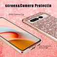 thumbnail image 4 of Compatible with Google Pixel 7 Pro Case Glitter Bling Google Pixel 7 Pro Phone Case for Girls Cute Bumper Shockproof Protective Cases (Rose Gold), 4 of 7
