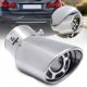 thumbnail image 1 of Accesorios universales de la punta del silenciador de la cola del tubo de escape curvado del Metal trasero del coche para Auto, 1 of 6