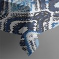 thumbnail image 3 of Blue Geometric Pattern Rectangle Tablecloth 60"x84",Waterproof Polyester Rectangle Table Cloth, Wipeable Spillproof Polyester Tablecloth for Dining, Camping, Indoor and Outdoor, 3 of 5