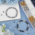 thumbnail image 4 of DIY Jewelry Making Finding Kits Including Polymer Clay Beads Brass Beads CCB Plastic Beads Black 6x1mm Hole: 2mm 2 colors 800pcs/color 1600pcs, 4 of 6