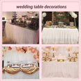 thumbnail image 3 of Yardas Manteles de tela de tul para falda de mesa de banquete Mantel de tul rosa 183 * 75 cm 6 pies, 3 of 5