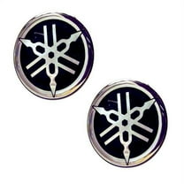 Yamaha Boat Raised Graphic Decal F1BU411H00 | Silver Black (Pair)