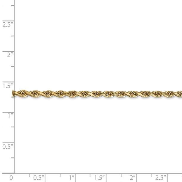 Gold rope chain 24 inch hot sale