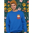 thumbnail image 2 of Cute Pocket Corgi Sweatshirt Men -Image by Shutterstock, Male Small, 2 of 4
