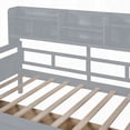 thumbnail image 4 of Twin size Daybed with Wood Slat Support, 2 Drawers & Bedside Shelves, Gray - Elegant & Functional, 4 of 17
