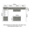 thumbnail image 4 of Cocina Integral Completa Modular Madesa Agata 350cm BG 01, 4 of 5