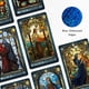 thumbnail image 3 of Tarot Cards CRAFTERIAN Stained Glass 78 baraja de tarot con libro guía, 3 of 6