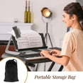 thumbnail image 2 of Cubierta antipolvo para teclado de piano para 88 teclas, con cubierta de piano eléctrico, almacenamiento a prueba de polvo y lavable, negro, 2 of 5