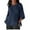 Blue-01, variant on Boat Neck Tops for Women Casual 3/4 Sleeve Cotton Linen Blouse Lightweight Plain Shirt