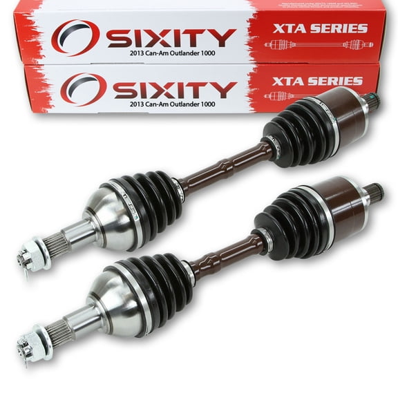 2 pc Sixity XTA Rear Left Right Axle compatible with Can-Am Outlander 1000 2013 - EFI XMR 4X4