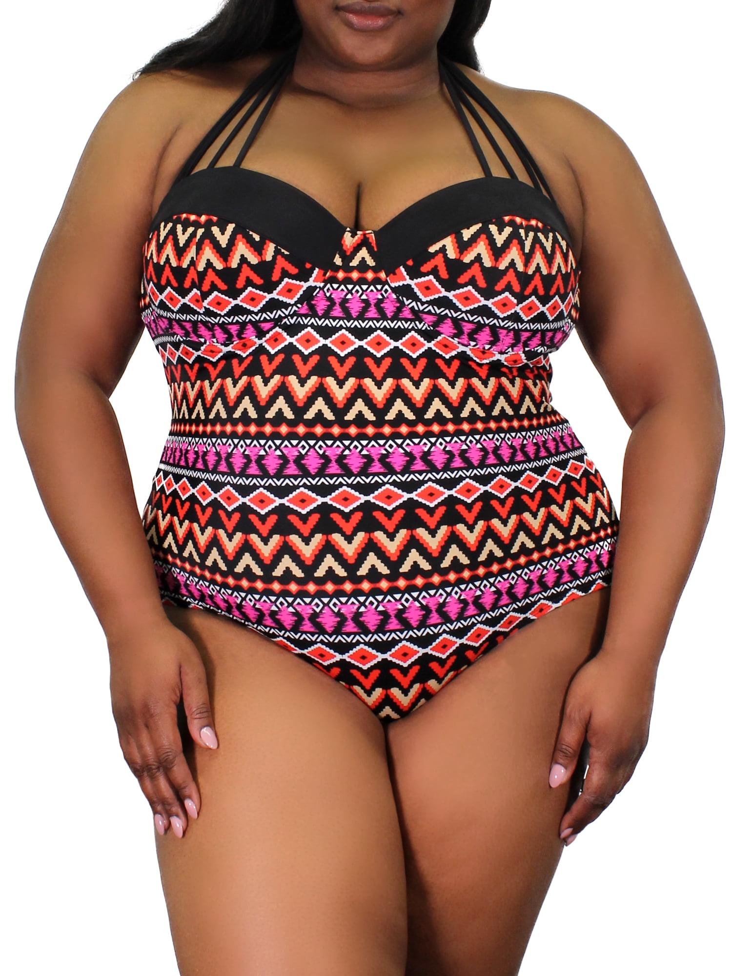 plus size tribal swimsuit