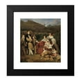 thumbnail image 2 of Ferdinand Georg Waldmüller 12x13 Black Modern Framed Museum Art Print Titled - The Notary Dr. Josef August Eltz with His Wife Caroline, Born Schaumburg, and the Eight Children in Ischl (1835, 2 of 5