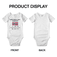 thumbnail image 3 of Not Only Am I Perfect, I'm Norwegian Too! Cute Baby Bodysuit Newborn Clothes Outfits (White, 18-24 Months), 3 of 5