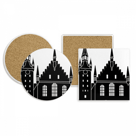 

Germany Cologne Cathedral Landmark Coaster Cup Mug Holder Absorbent Stone Cork Base Set