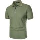 thumbnail image 3 of pstuiky camisetas para hombre, Camisa de manga corta con cuello vuelto, versátil, de color liso y estilo informal para hombre camisas casuales para hombre xxxl, 3 of 5