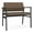 Castillo Quarry, variant on Avon Reception Waiting Bariatric Chair UPH Seat Back / Black Steel / Brown