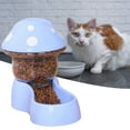 thumbnail image 4 of Pnellth 500ML/1.8L Cat Food Feeder Automatic Replenishment Mushroom Shape Pet Cat Water Food Container Pet Supply, 4 of 8