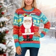thumbnail image 6 of Christmas Sweaters for Women , Built in Beverage Pouch Drink Dispenser Sweater, Funny Novelty Santa Holiday Jumpers, 6 of 9