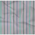 thumbnail image 4 of oneOone Organic Cotton Poplin Twill Fabric Multicolor Stripe Print Sewing Fabric BTY 42 Inch Wide, 4 of 4