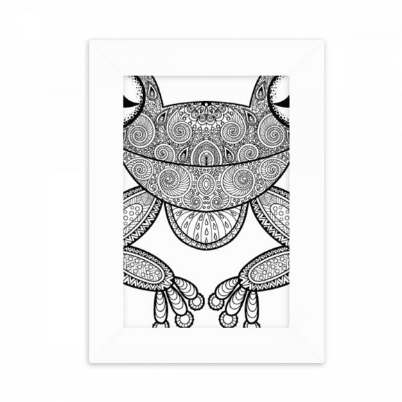 Paint Small Frog Green Desktop Photo Frame Picture Display Decoration Art Painting