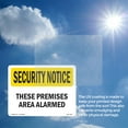 thumbnail image 6 of These Premises Are Alarmed OSHA Security Notice Rigid Plastic Sign 10 Inch x 7 Inch - 10 Pack, 6 of 8