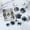 10PCS, variant on 9 Pieces 3D Resin Black Rose Flower Butterfly Charms Flatback Epoxy Beads for Bracelet Earring Necklace Craft DIY Making Supplies