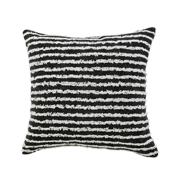 LR Home Black Wispy Ways Throw Pillow