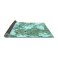 thumbnail image 2 of Ahgly Company Indoor Square Abstract Light Blue Modern Area Rugs, 6' Square, 2 of 4